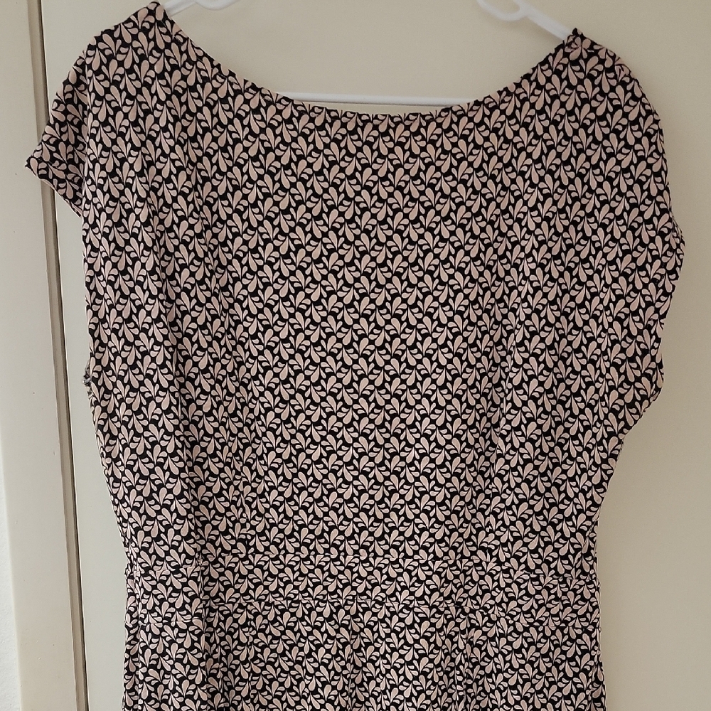 Boden Florrie Navy And Pink Midi Jersey Dress Euc! - Picture 13 of 14